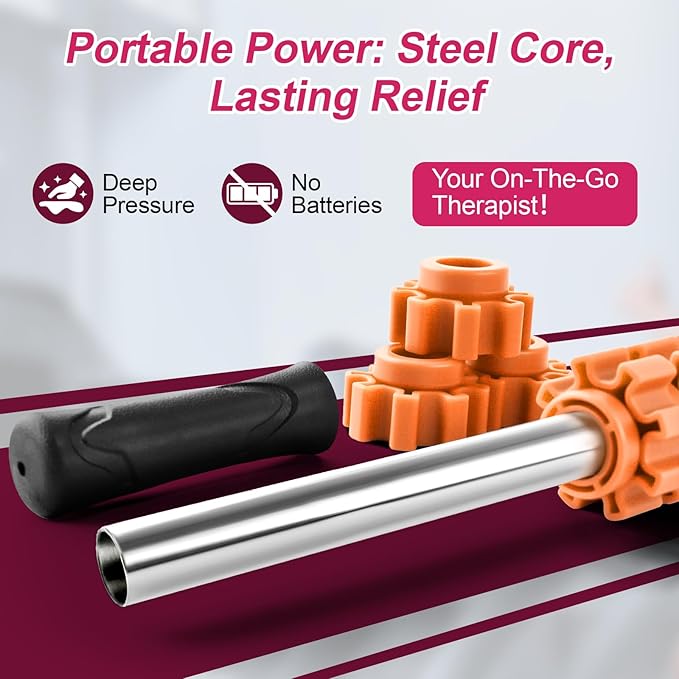 Muscle Roller Stick, Muscle Roller, Liposuction Massage Roller for Lymphatic Drainage, Massager Stick for Relief Muscle Soreness, Trigger Points, Help Exercise Runner Legs, Back Recovery