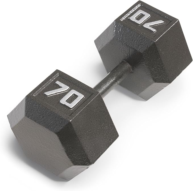 Marcy Cast Iron Hex Dumbbells Collection - Available size from 3-lb to 100-lb, SOLD INDIVIDUALLY