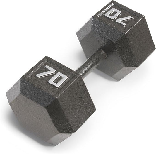 Marcy Cast Iron Hex Dumbbells Collection - Available size from 3-lb to 100-lb, SOLD INDIVIDUALLY