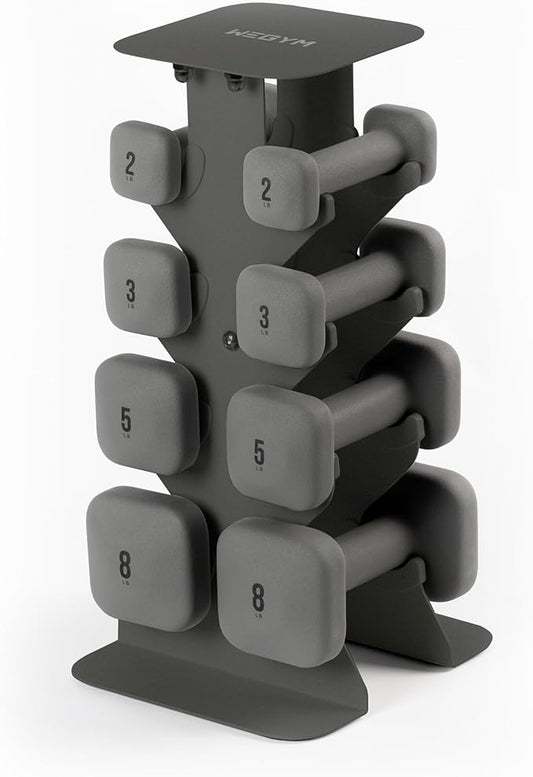 WeGym SafeGrip Dumbbells, Anti-Slip, Anti-Roll, Thick Handles, Free Weights, Square Dumbbells for Secure Workouts at Home, Weightlifting, and Personal Training