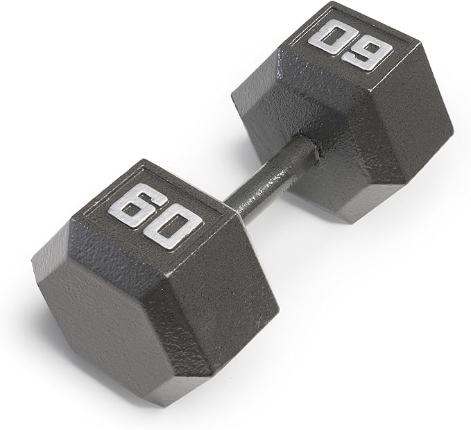 Marcy Cast Iron Hex Dumbbells Collection - Available size from 3-lb to 100-lb, SOLD INDIVIDUALLY