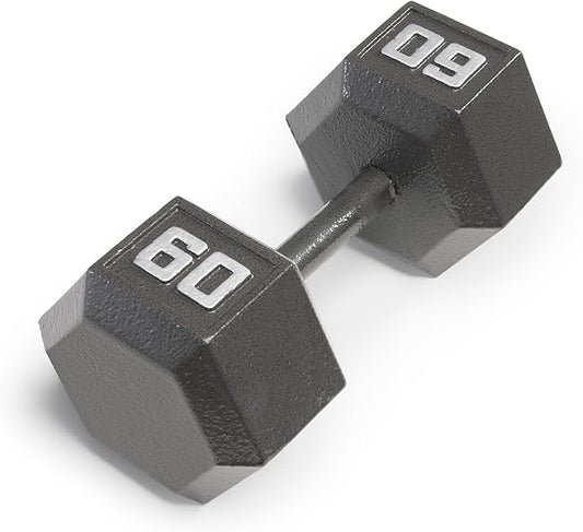 Marcy Cast Iron Hex Dumbbells Collection - Available size from 3-lb to 100-lb, SOLD INDIVIDUALLY