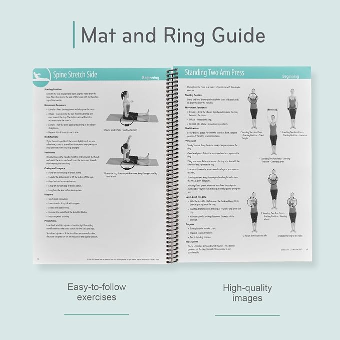 Balanced Body Bundle - Ultra Fit Circle, Ring Guide Book for Pilates at Home
