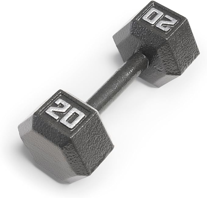 Marcy Cast Iron Hex Dumbbells Collection - Available size from 3-lb to 100-lb, SOLD INDIVIDUALLY