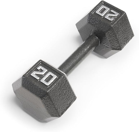 Marcy Cast Iron Hex Dumbbells Collection - Available size from 3-lb to 100-lb, SOLD INDIVIDUALLY