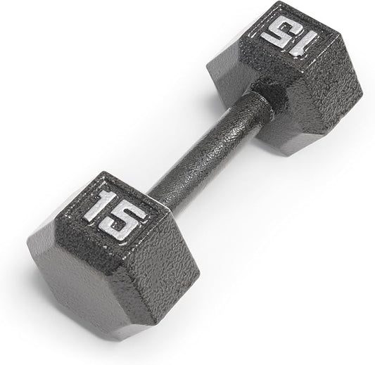 Marcy Cast Iron Hex Dumbbells Collection - Available size from 3-lb to 100-lb, SOLD INDIVIDUALLY
