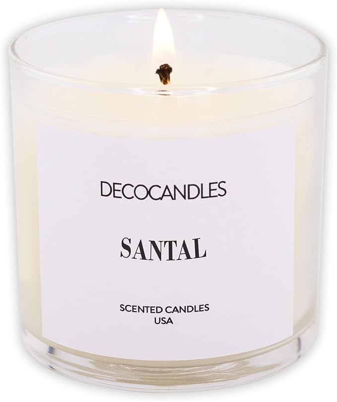 Urban Concepts by DECOCANDLES - Santal - Highly Scented Soy Candle - Long Lasting - Hand Poured in USA (6 Oz.)
