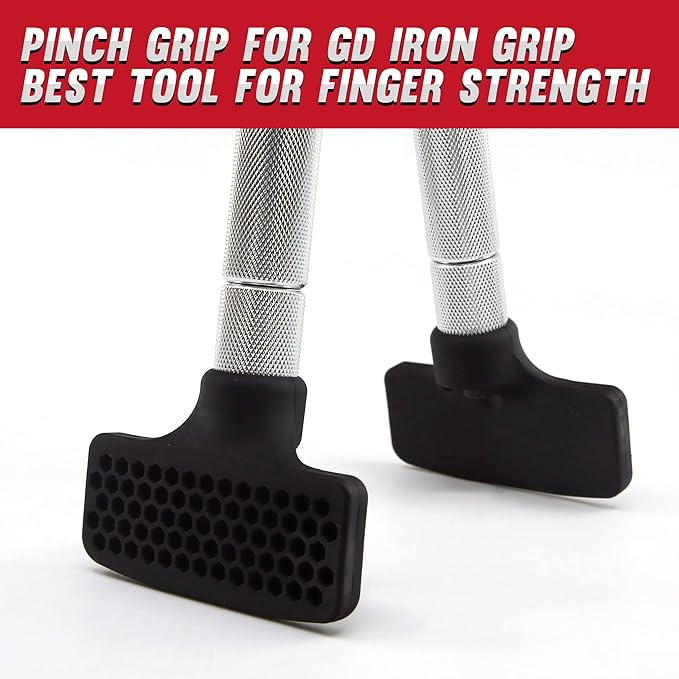 GD IRON GRIP Pinch Grip Set (Rock Climbing Grip Trainer) Grip Strength Trainer Adjustable Hand Grip Strengthener Hand Grip Exerciser Strengthener Wrist Strengtheners for Climbing Finger Training