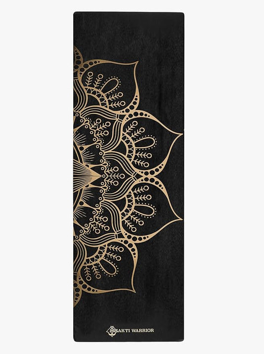 Shakti Warrior TPE Yoga Mat - Artist Designed, Premium eco friendly mats, Non Slip, Non toxic, Great For Regular & Hot Yoga, Pilates and Workouts (72 inch x 24 inch x 6mm thick)