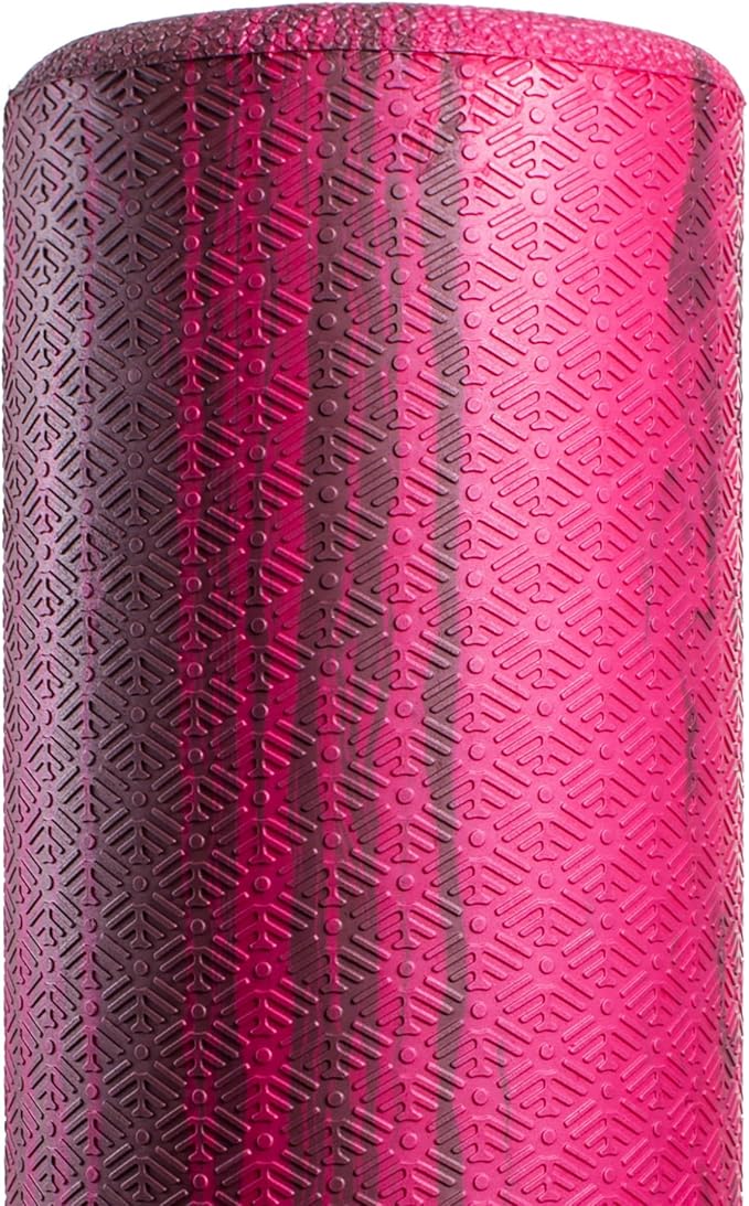 OPTP PRO-Roller Soft Density Foam Roller – Low Density Soft Foam Roller for Physical Therapy, Pilates, Yoga Foam Roll Exercises, and Muscle Recovery - Pink 36" x 6"
