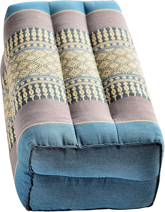 Zafuko Yoga & Meditation Cushion - Organic Water-Resistant Kapok Filling, Meditation Cushion, Soft Yoga Prop