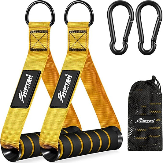 HPYGN Exercise Handle, Replacement Fitness Equipment for Pilates, Yoga, Strength Trainer, Pull Down Home Gym Red, Grey, Blue Working Out Handle