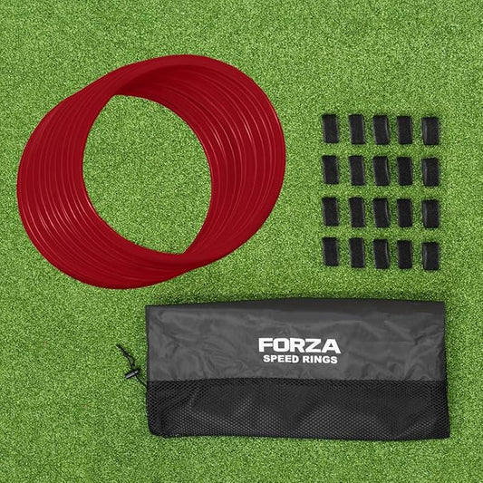 FORZA Agility Rings [12 Pack] | Speed & Agility Training Equipment for Athletes - Available in 10 Colors