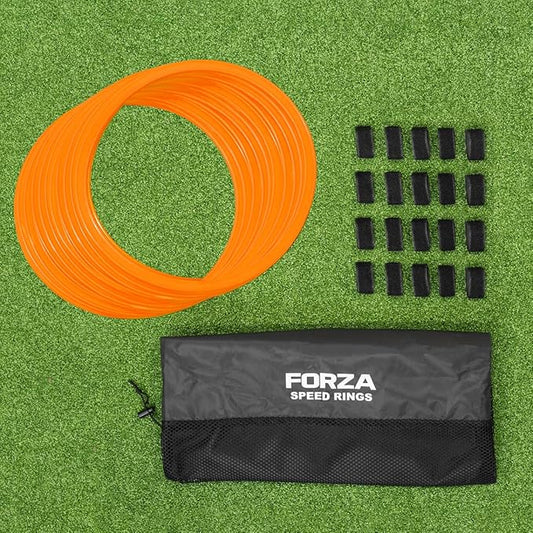 FORZA Agility Rings [12 Pack] | Speed & Agility Training Equipment for Athletes - Available in 10 Colors