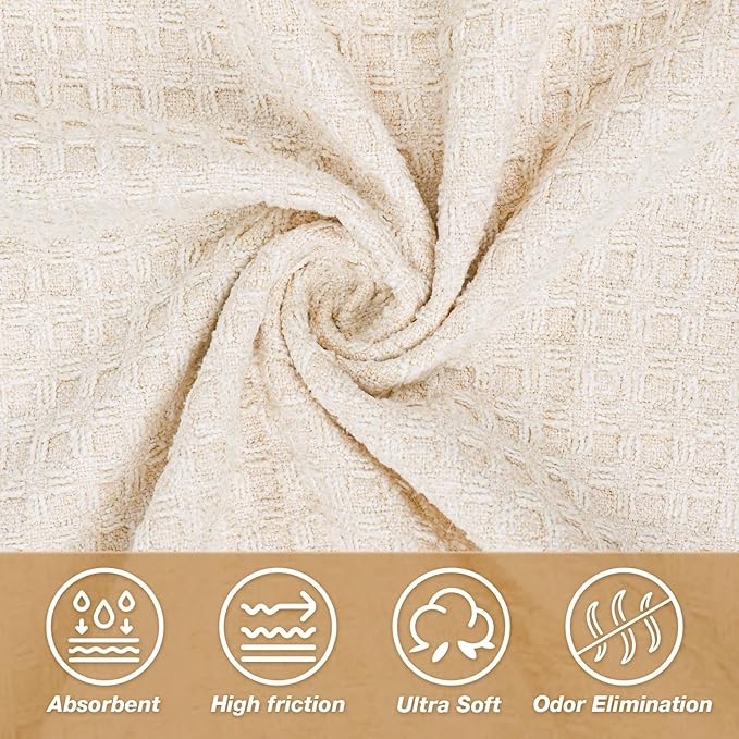 2 Pack Hot Yoga Towel, Yoga Mat Towels Non Slip for Hot Yoga with Strap, Microfiber Yoga Accessories, Soft Absorbent Quick Dry, Pilates Exercise Fitness 28" X 72" Beige