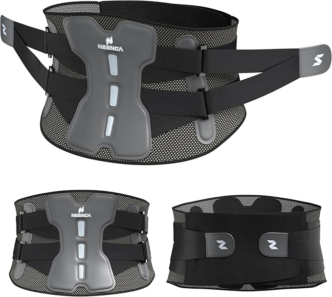 NEENCA Back Brace for Lower Back Pain Relief with Bionic Support System, Adjustable Lumbar Support Belt for Men & Women with Lumbar Pad, Soft Breathable Mesh for Herniated Disc, Sciatica, Scoliosis...