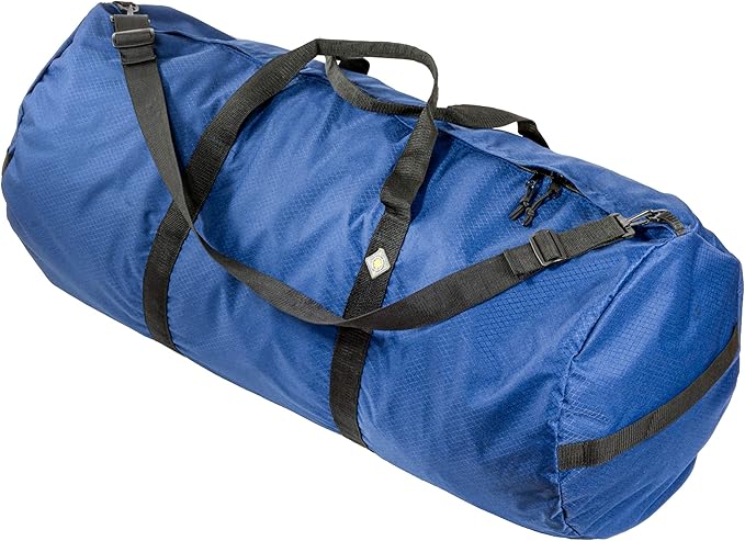 Diamond Ripstop Duffle Bags, Ultra Tough & Tear Resistant, Reinforced Stitching, Weatherproof, Packable Foldable Duffle Bag for Traveling
