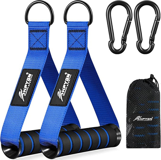 HPYGN Exercise Handle, Replacement Fitness Equipment for Pilates, Yoga, Strength Trainer, Pull Down Home Gym Red, Grey, Blue Working Out Handle