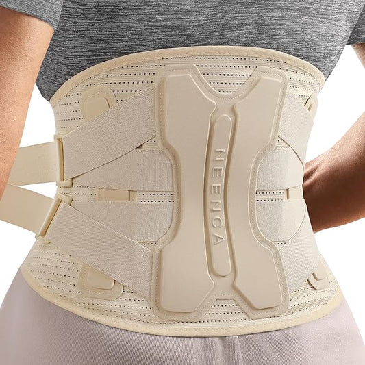 NEENCA Back Brace for Lower Back Pain Relief with Bionic Support System, Lumbar Support Belt for Women&Men with Lumbar Pad, Soft Breathable 3D Knit Fabric for Herniated Disc, Sciatica, Scoliosis...