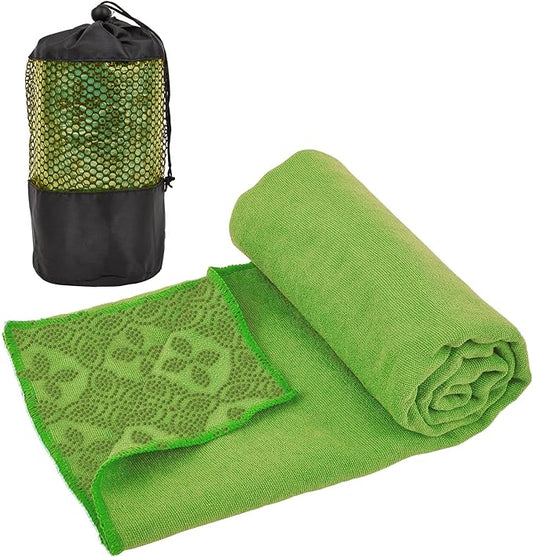 Yoga Towels, Non Slip Hot Yoga Mat Towel with Grip Dots,Super-Absorbent Soft Microfiber Yoga Blanket for Pilates, Fitness and Workout 72inch x 24inch