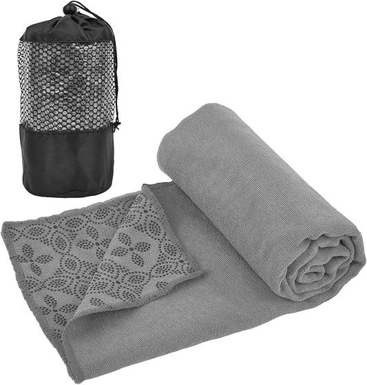 Yoga Towels, Non Slip Hot Yoga Mat Towel with Grip Dots,Super-Absorbent Soft Microfiber Yoga Blanket for Pilates, Fitness and Workout 72inch x 24inch